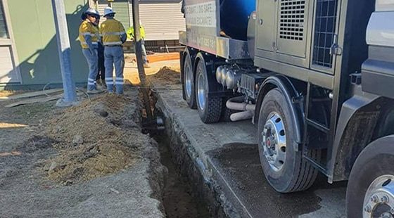Vacuum Excavate of Debris — Providing Excavation & Drain Services in Brisbane, QLD
