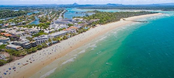 Aerial View of Sunshine Coast — Providing Excavation & Drain Services in Landsborough QLD