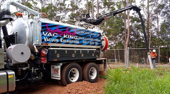 On Going Vacuum Excavation Process — Providing Excavation & Drain Services in Landsborough, QLD