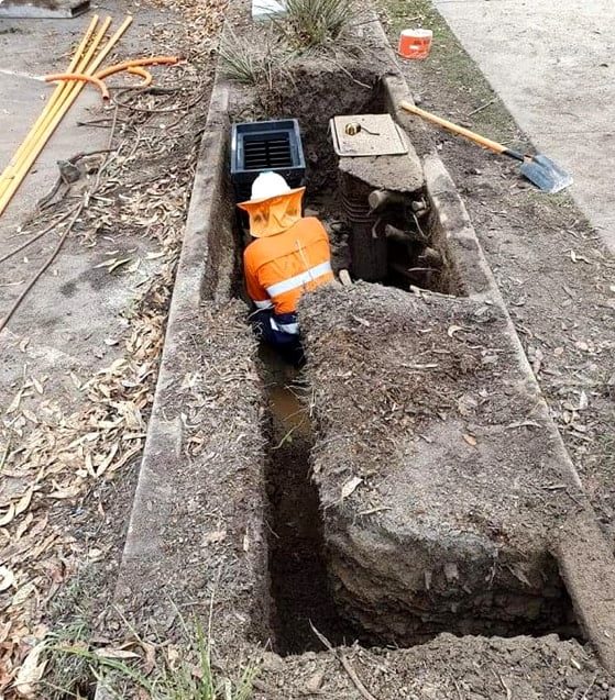 Land Digging — Providing Excavation & Drain Services in Landsborough, QLD
